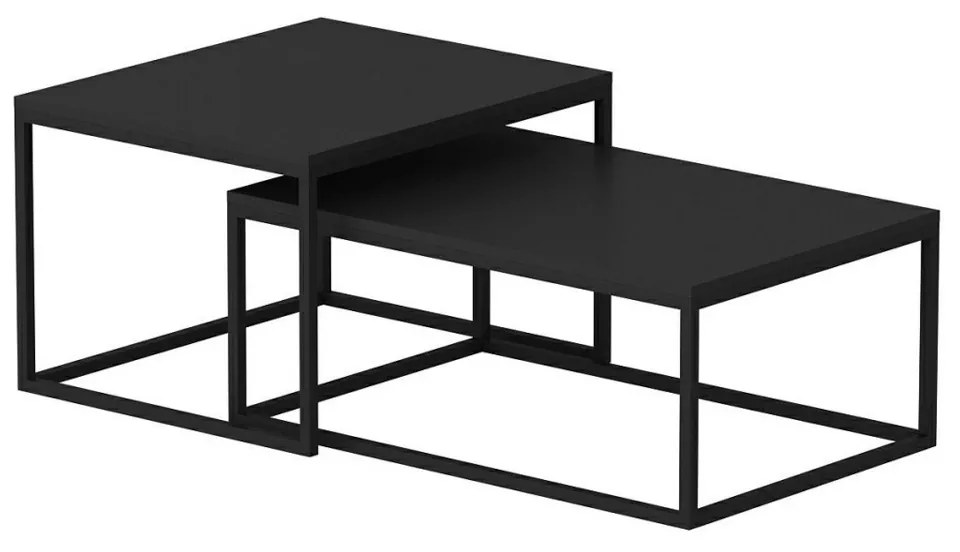Leka Black összecsukható asztal, 2 db