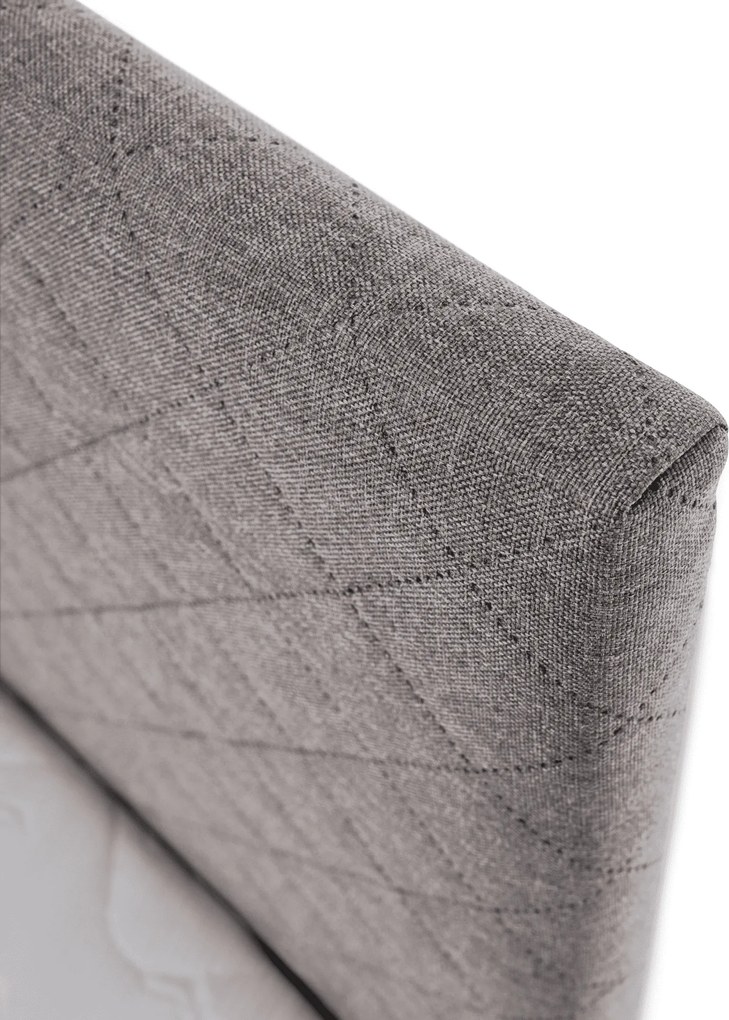 Boxspring ágy, szürkésbarna Taupe, 160x200, ADARA