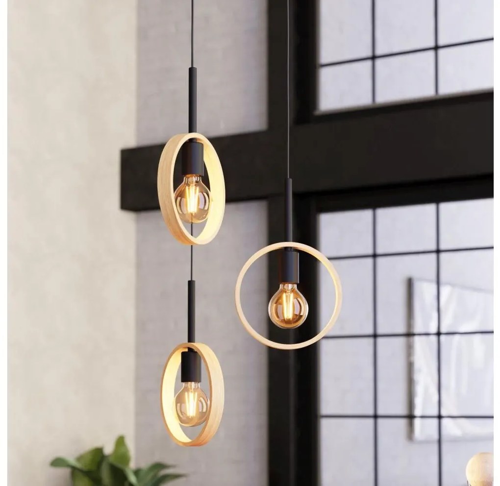 Eglo 43551 - Csillár zsinóron IPSDEN 3xE27/40W/230V