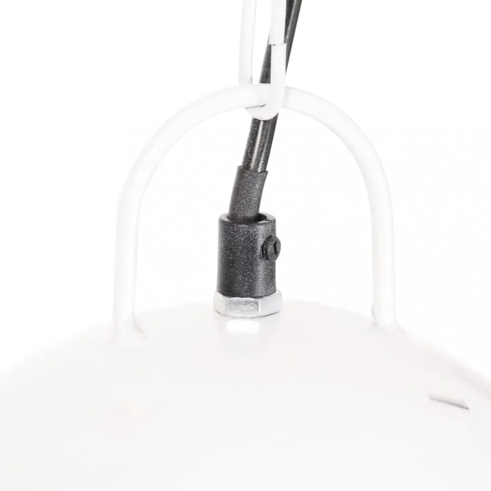 kerek fehér ipari függőlámpa 25 W 42 cm E27