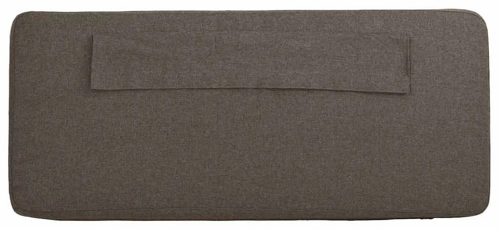 Kárpitozott fejtámla Barna és taupe 100 cm Tömör fenyőfa