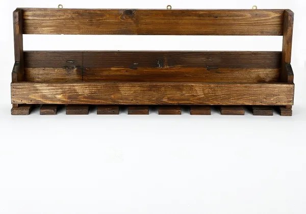 Fali polc 28x102 cm lucfenyő barna