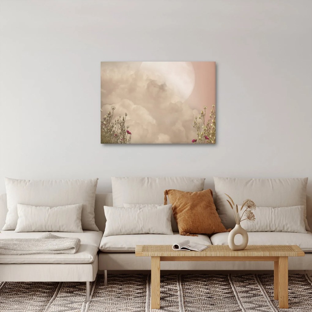 Kép - Rózsaszín telihold (70x50 cm)