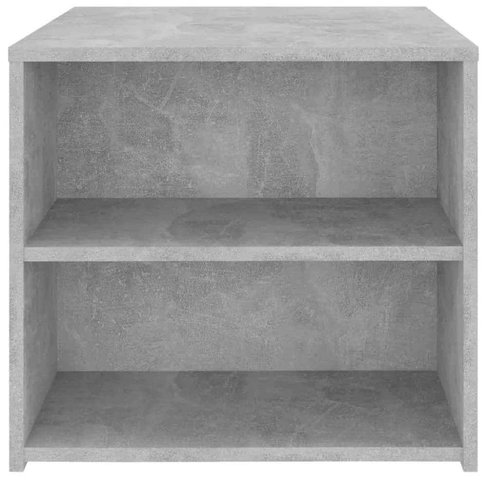 betonszürke szerelt fa kisasztal 50 x 50 x 45 cm