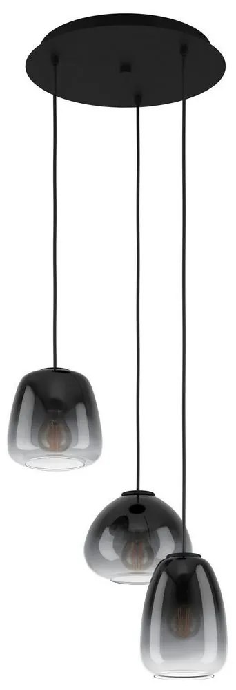 Eglo 900196 - Csillár zsinóron AGUILARES 3xE27/40W/230V á. 43 cm