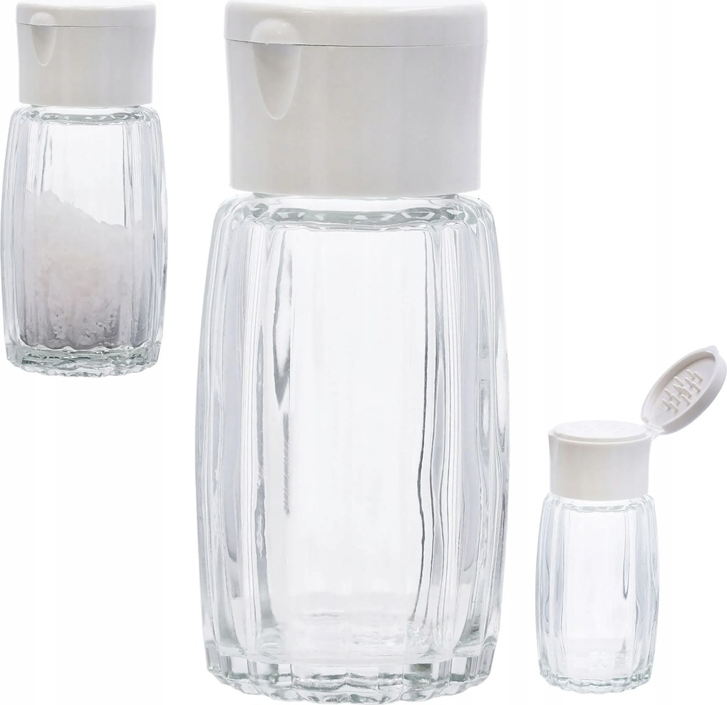 Sótartály só bors 50ml adagoló fedéllel fűszertartó