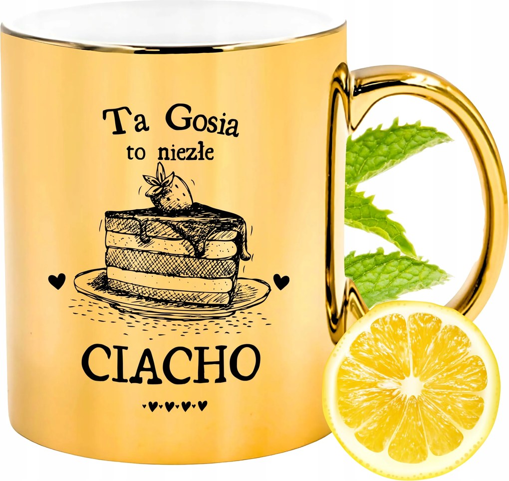 Prémium Arany Csillogó Bögre Ajándék Nyomtatott Fotóval