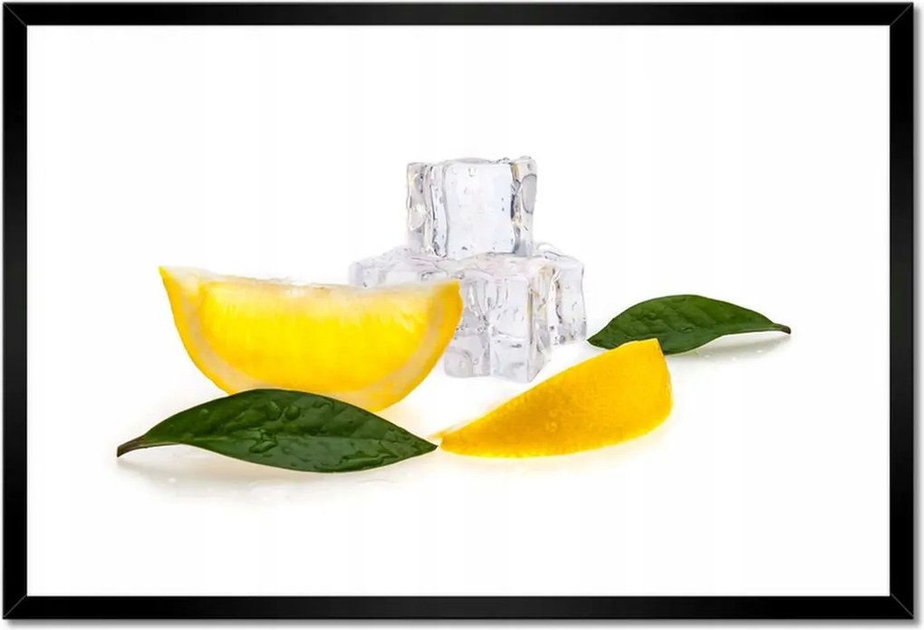 Poszterek keretben 60x40 Citrom negyed