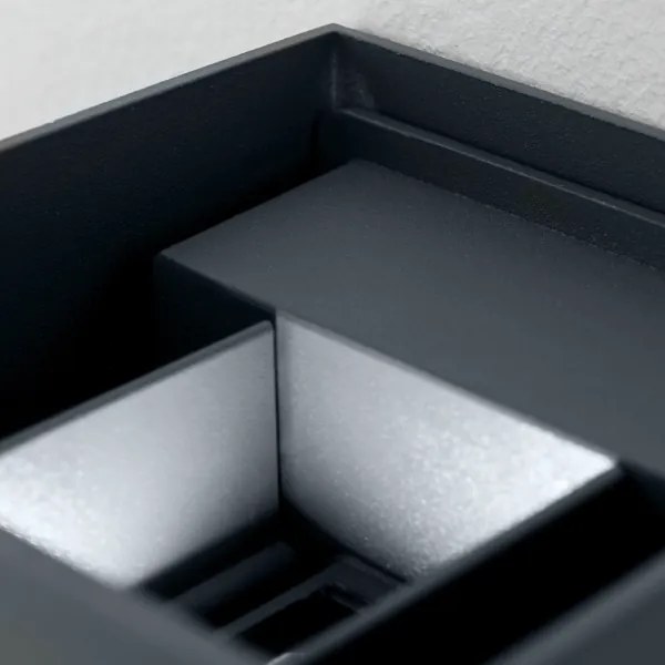 Orion AL 11-1192 - CUBE 2xLED/3W/230V IP54 kültéri fali lámpa, antracit