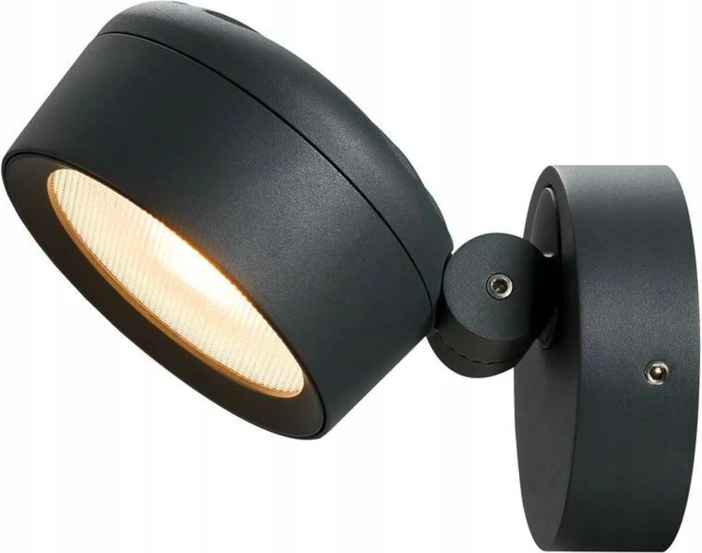 Slv Big White Eskina Kültéri, fali és mennyezeti lámpa, antracit, 300