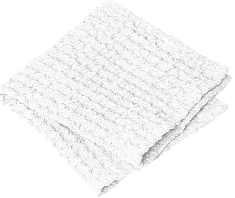 Fehér darázsmintás pamut törölköző szett 2 db-os 30x30 cm Caro – Blomus