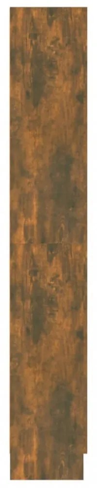 füstös tölgy színű fa fürdőszobaszekrény 82,5x30,5x185,5 cm