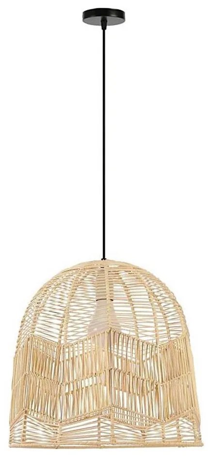 Immax 08263L - Csillár zsinóron PELO 1xE27/40W/230V átm. 50 cm rattan