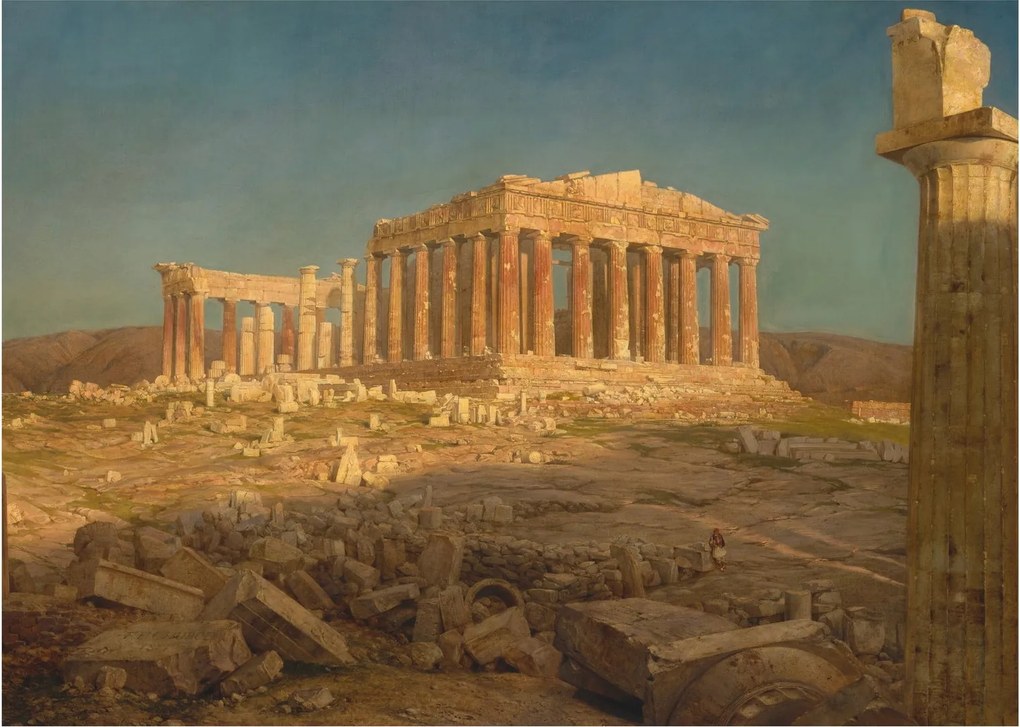 Üveg kép - Frederic Edwin Church, The Parthenon, reprodukciók (70x50 cm)
