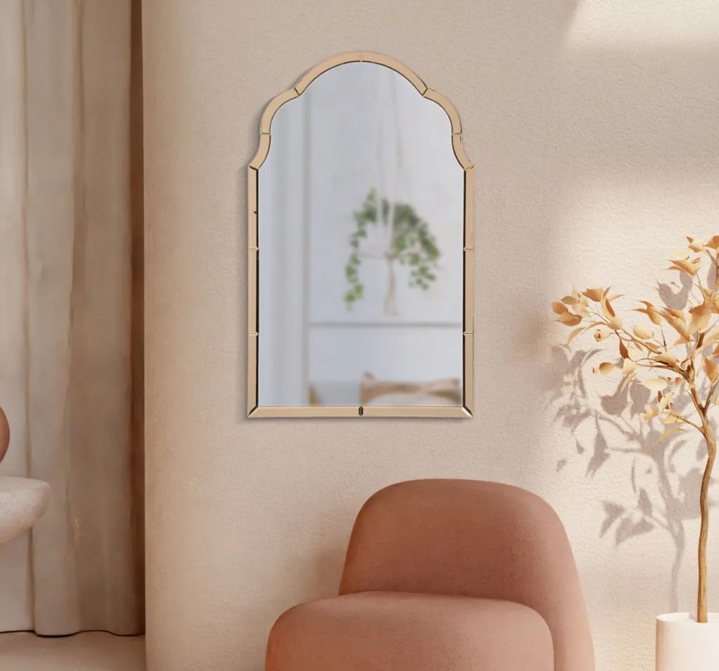 Tanger fali tükör rózsaszín 62x1x100 (belső tükör mérete 55x94)cm