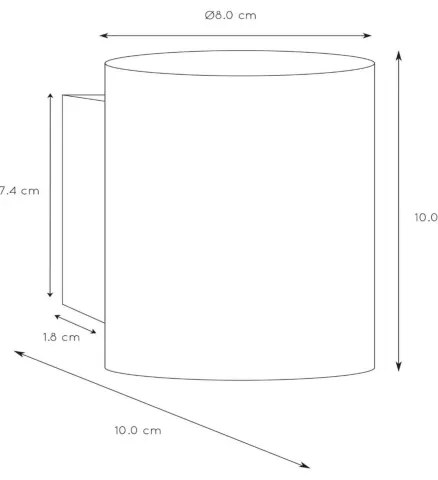 Lucide 23252/01/31 - fali lámpa XERA 1xG9/42W/230V fehér