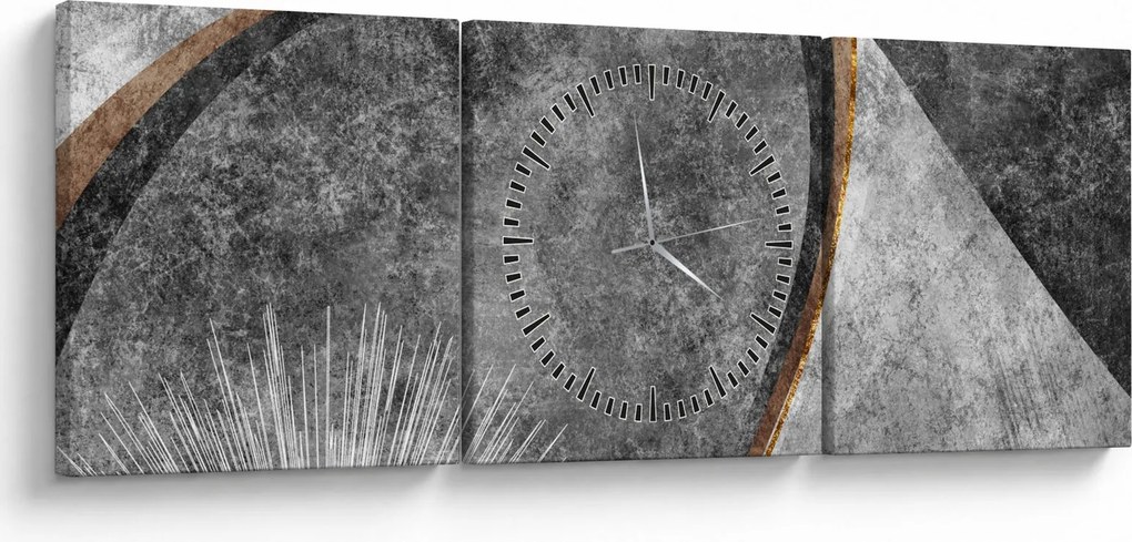 Kép - Absztrakció a betonban (órával) (90x30 cm)