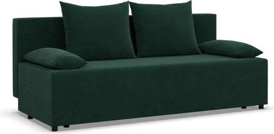 Nobu kanapé, kordbársony, zöld