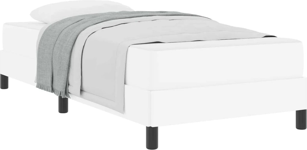 vidaXL Ágykeret matracmal Tiszta Fehér 80 x 200 cm szövet