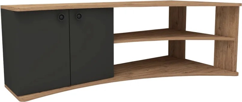 Termera TV-állvány, atlanti fenyő-antracit, 135 cm