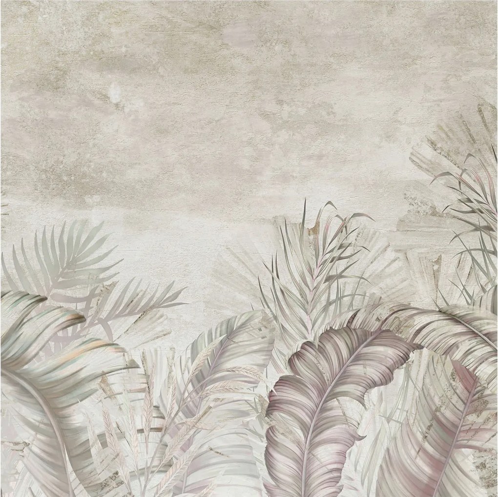 Fotótapéta Flizelin Hálószoba Nappali Dekoratív levelek 250x250 Ragasztó