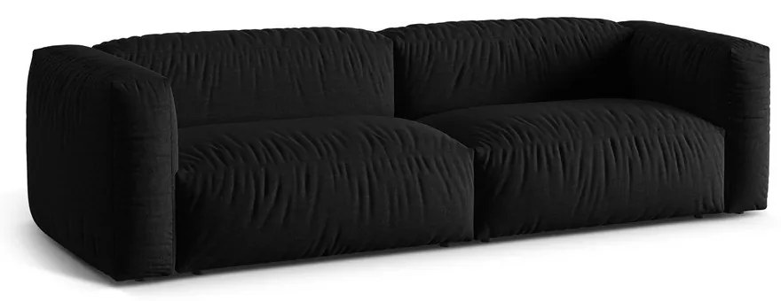 Fekete moduláris kanapé 240 cm Martina – Micadoni Home