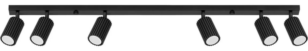 Sollux SL.1585 - Spotlámpa KARBON 6xGU10/10W/230V fekete