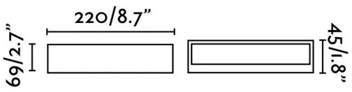 FARO 71052 - LED Kültéri fali lámpa TOLUCA LED/16W/230V IP65