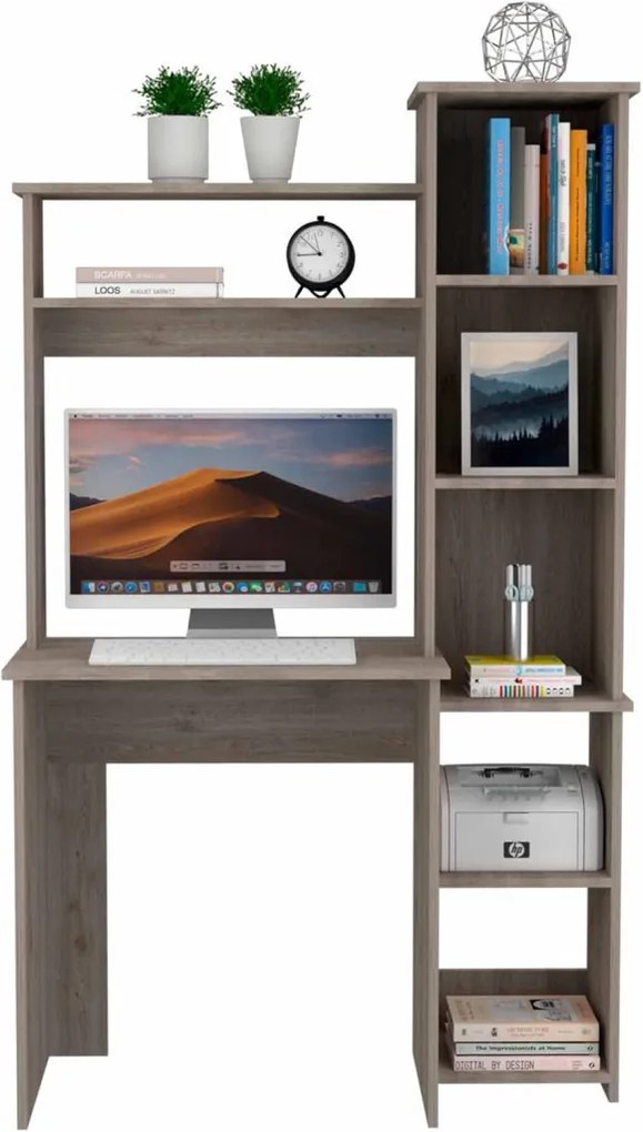 Polcos íróasztal 98,5x45,3x162,5cm fehér FUR1232-2