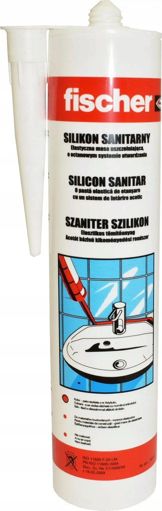 Fischer egészségügyi szilikon fehér 280 ml