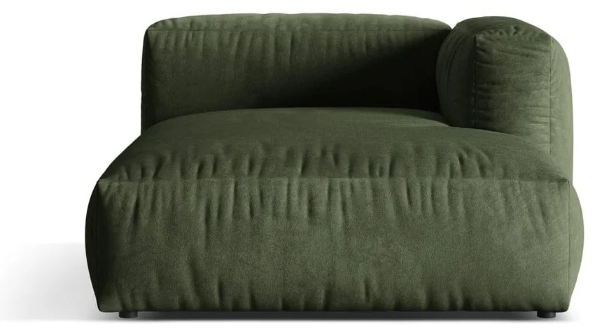 Zöld bársony kanapé modul (jobb oldali) Martina – Micadoni