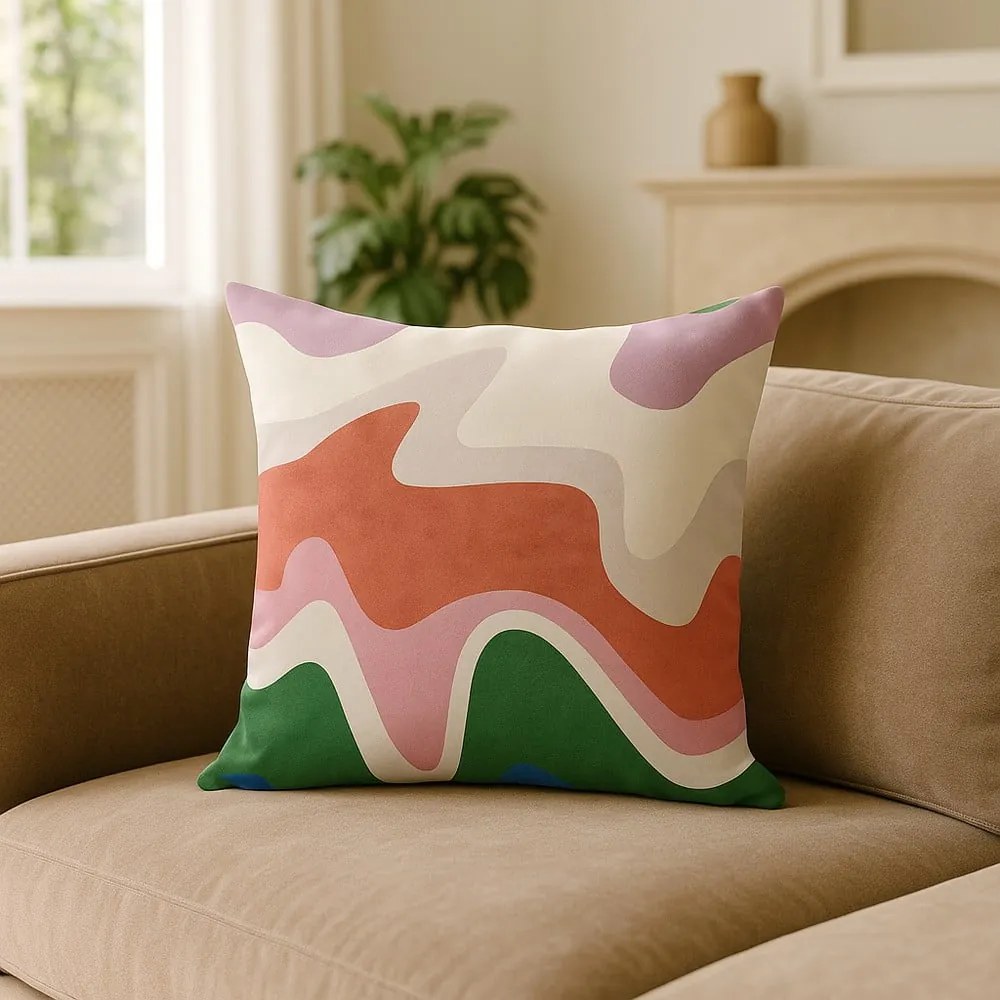 Párnahuzat 43x43 cm Squiggly Breeze – Mila Home
