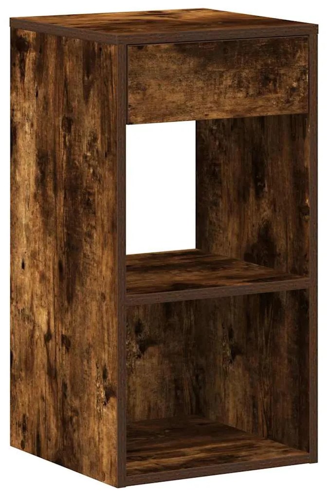 Éjjeliszekrények fiókos 2 db füstölt tölgy 35x34x66,5 cm