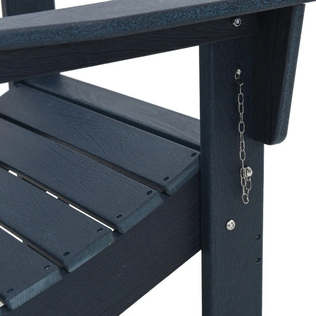 összecsukható Adirondack szék tengerészkék 74.5x80.5x90 cm HDPE