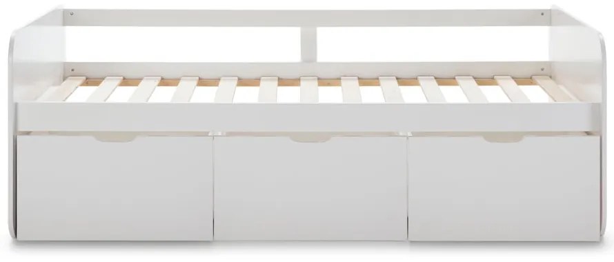 Fehér gyerekágy tárolóhellyel 90x190 cm Abbott – Marckeric