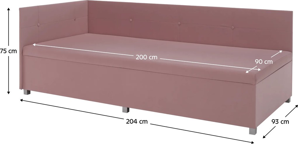 Heverő tárolóhellyel, rózsaszín, AURIA UNI