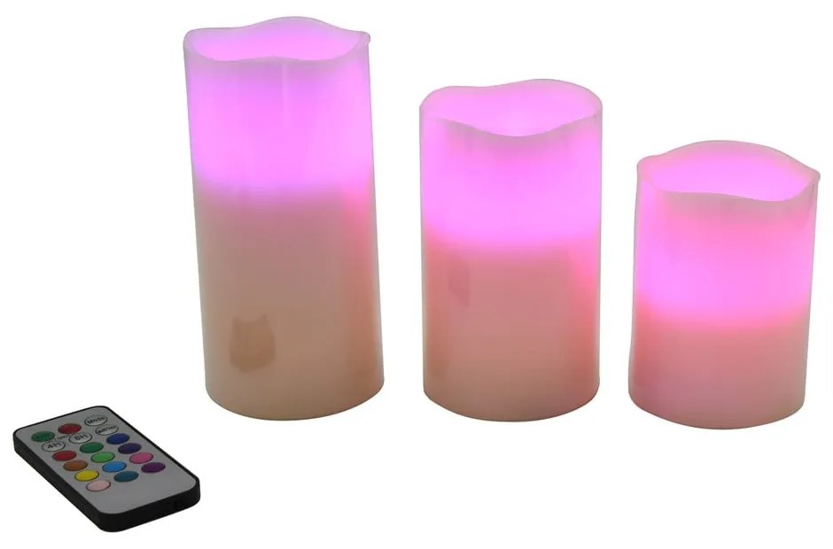 LED gyertya szett 3 db-os (magasság 10 cm) – Hilight