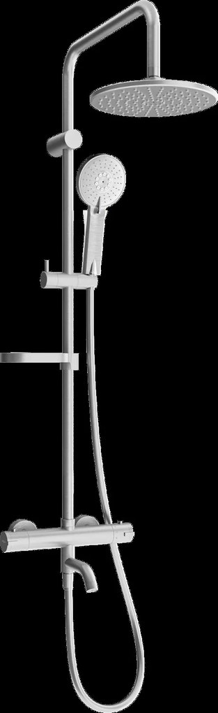 Mexen X40 zuhanygarnitúra felső fejjel 22 cm, grafit, 779004091-66