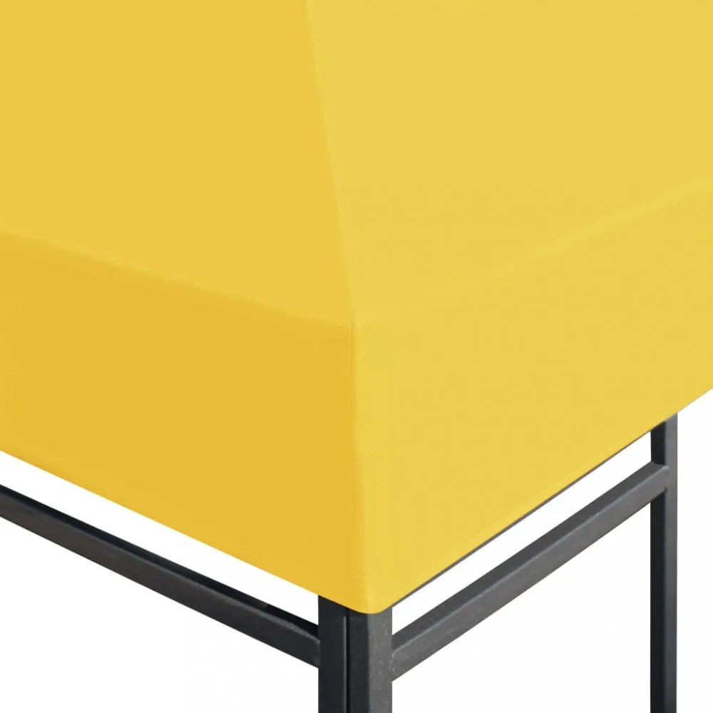 sárga pavilon-tetőponyva 270 g/m² 4 x 3 m