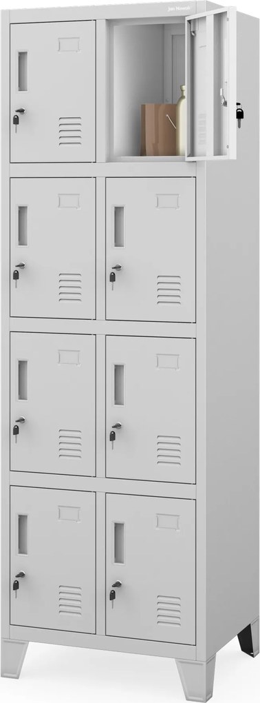 ROBERT 2 Plus dupla rekeszes öltözőszekrény 559 x 1720 x 450 mm