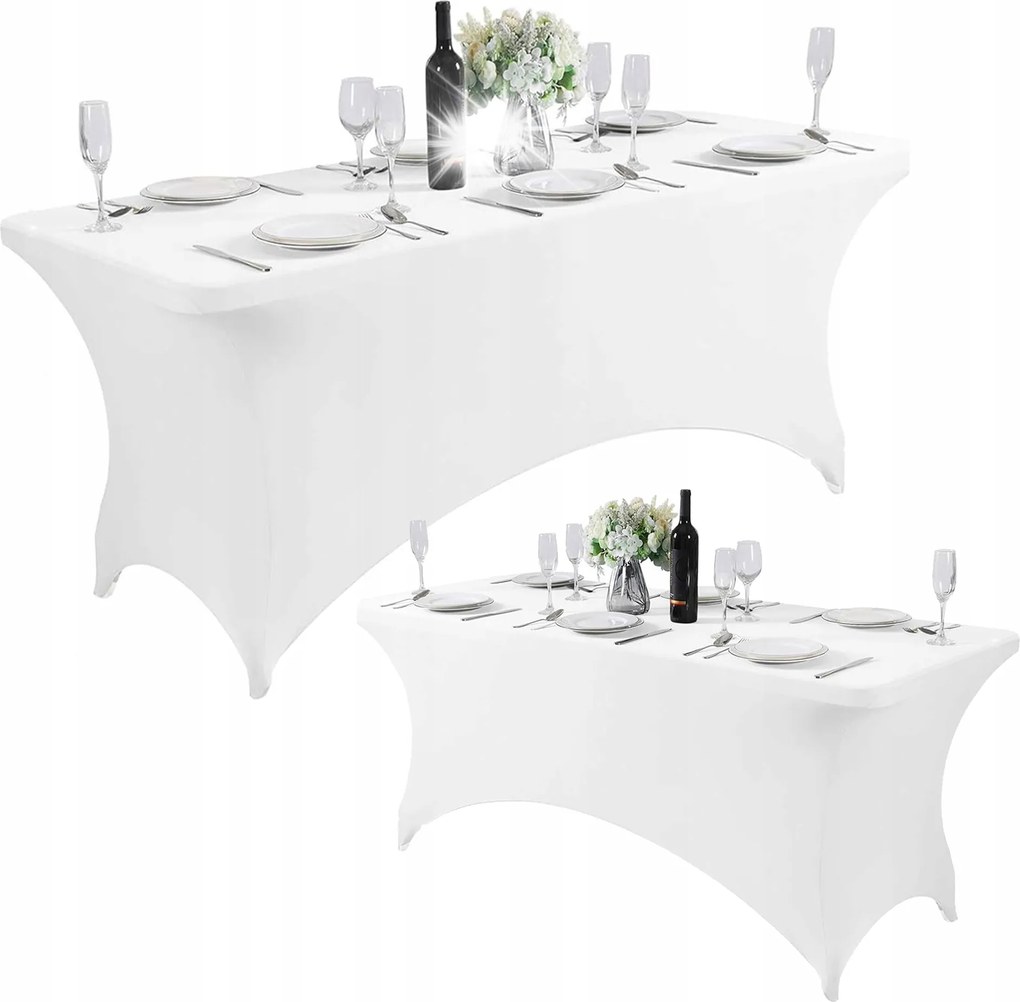 MultiGarden HTSP6FT rugalmas étkezőasztal-takaró 180 cm, fehér