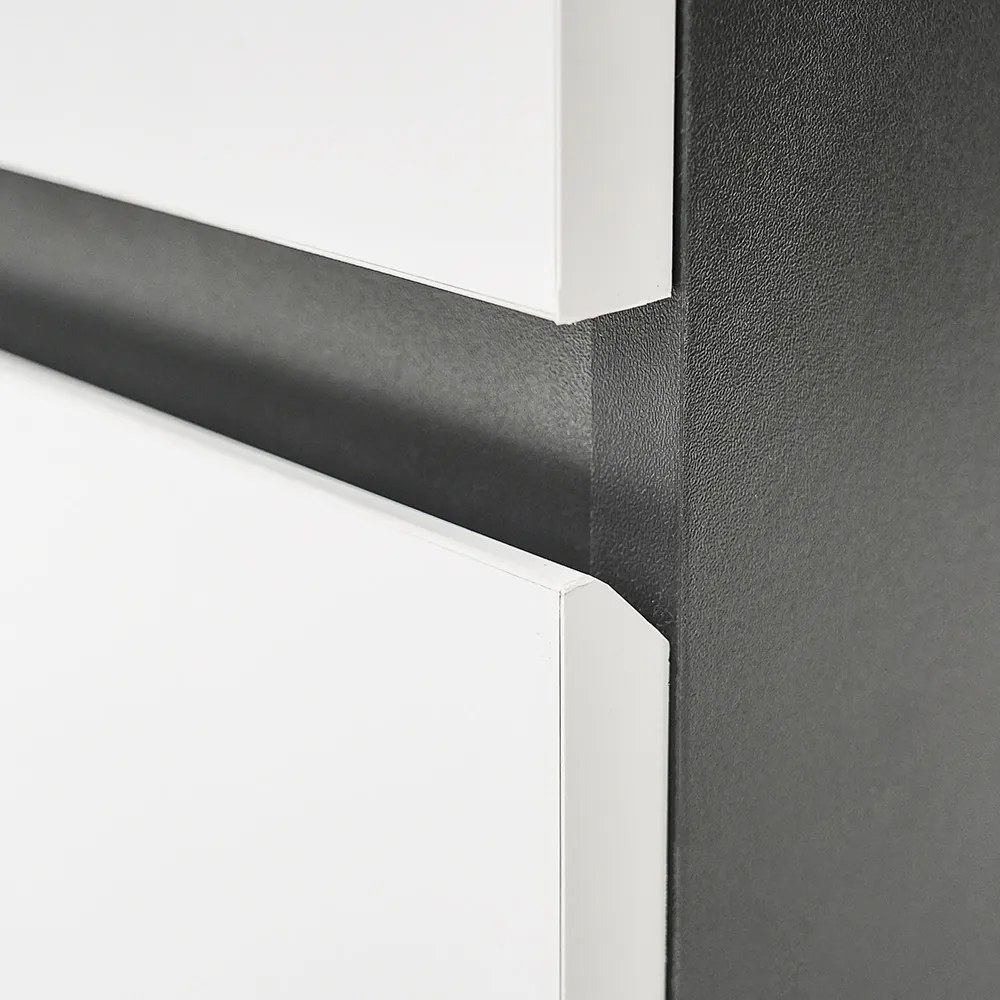 Vario Forte 80 alsó szekrény mosdóval antracit-fehér