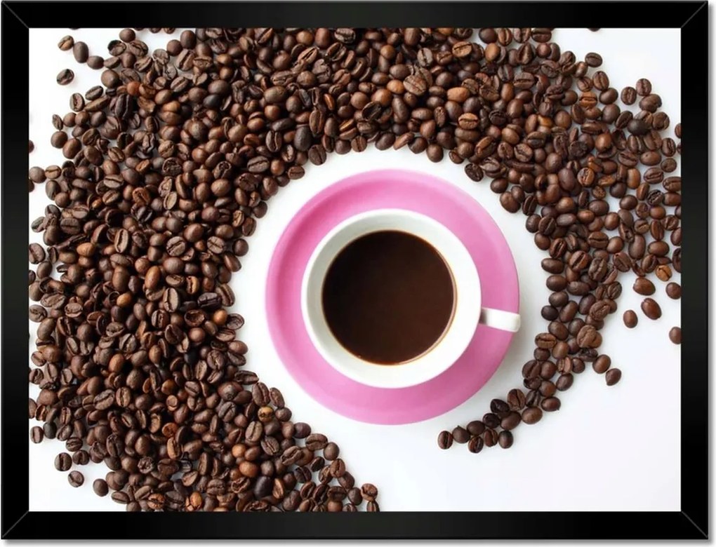 Poszterek keretben 40x30 Rózsaszín csészealj