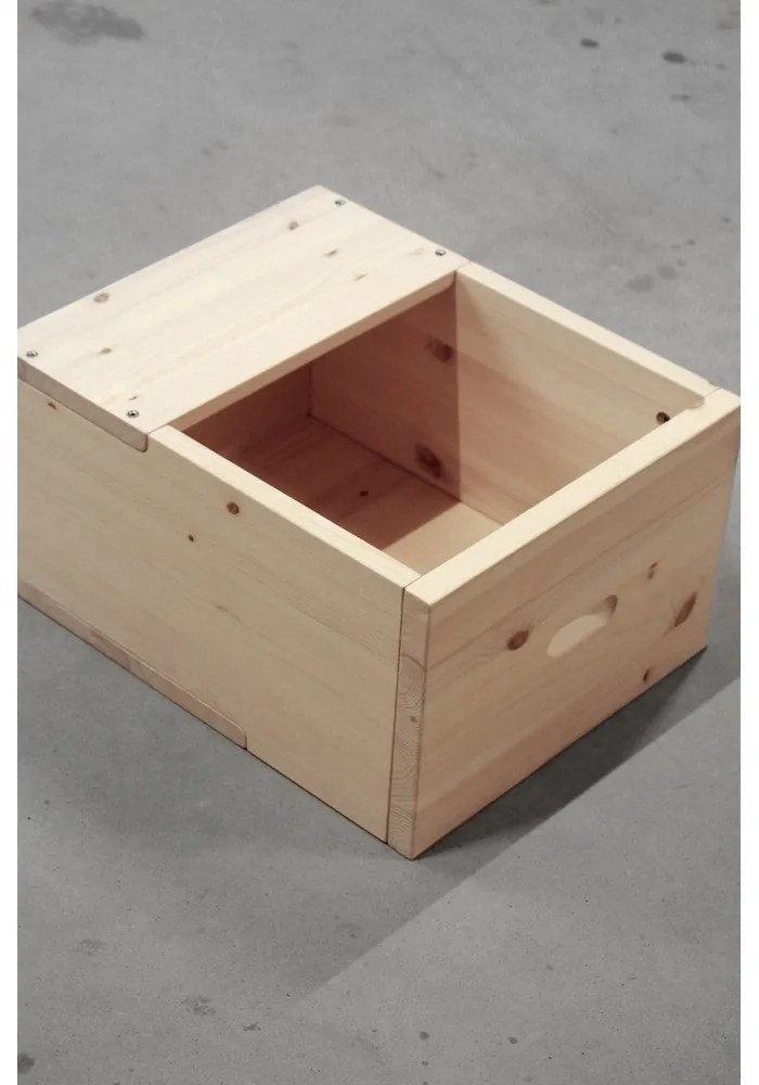 Natúr színű borovi fenyő éjjeliszekrény Grab It – Karup Design