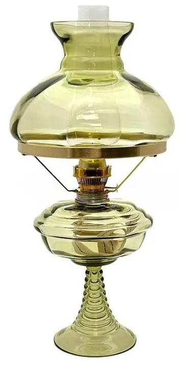 Petroleumlámpa MILADA 50 cm erdőzöld színben