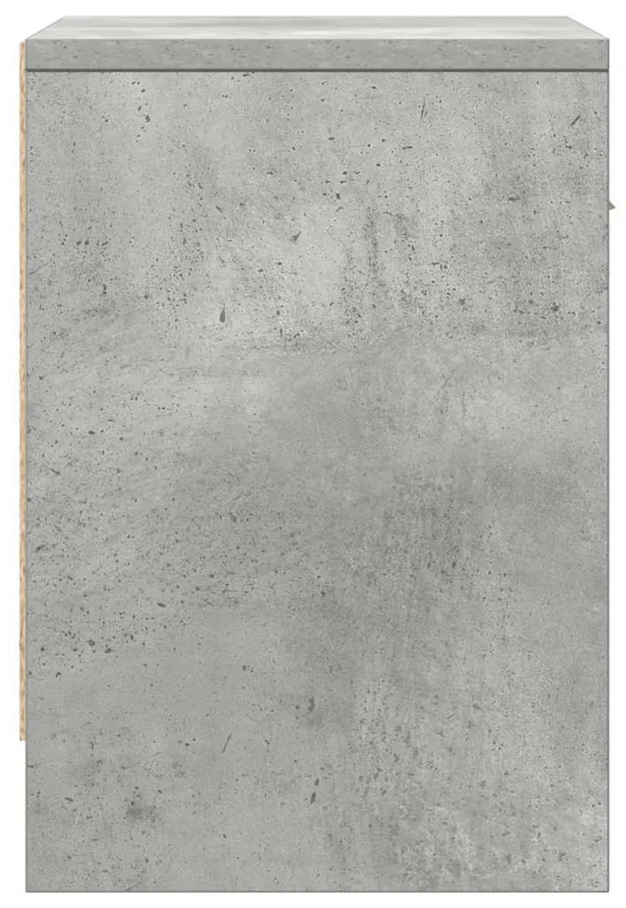 2 db betonszürke éjjeliszekrény fiókkal 39x28x41 cm