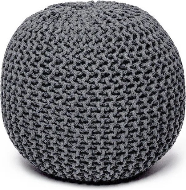 Sötétszürke puff - Bonami Essentials