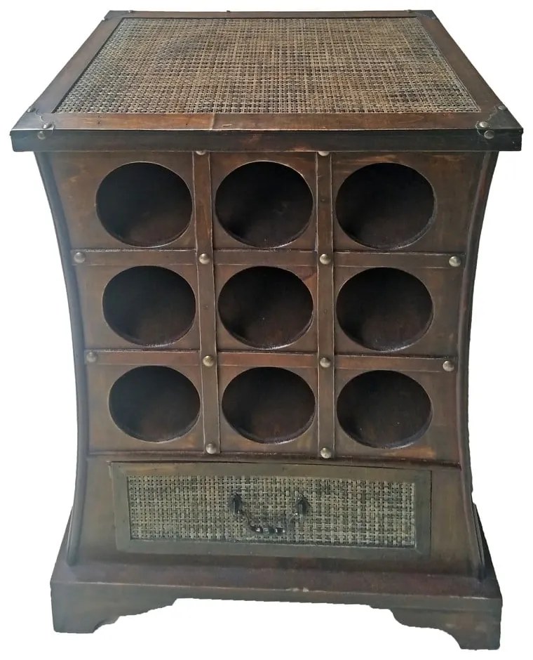 Barna bortartó szekrény, palackok száma 9, 46x58 cm – Deco Pleasure