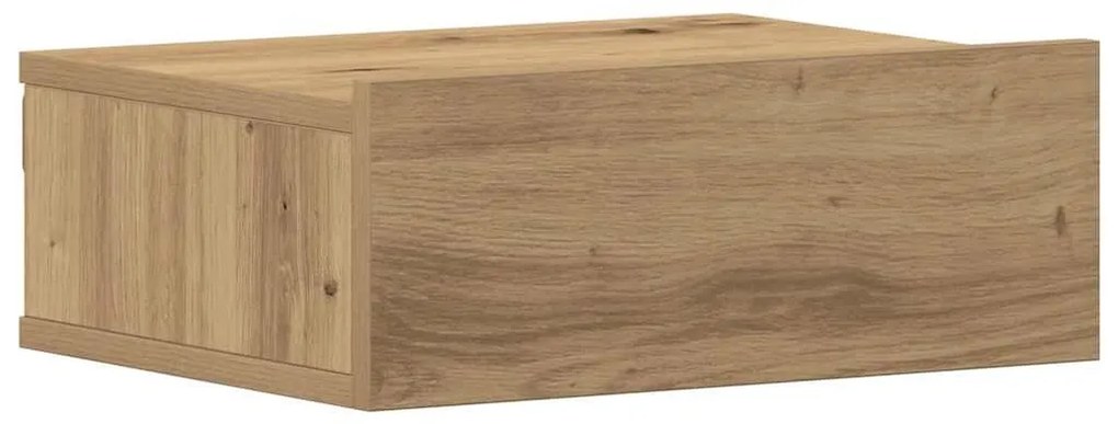 2 db szerelt fa lebegő éjjeliszekrények 40x32x15 cm