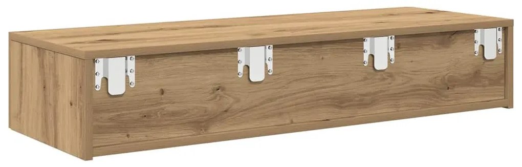 Falipolc fiókokkal artisian tölgy 100x36x19 cm műszaki fa